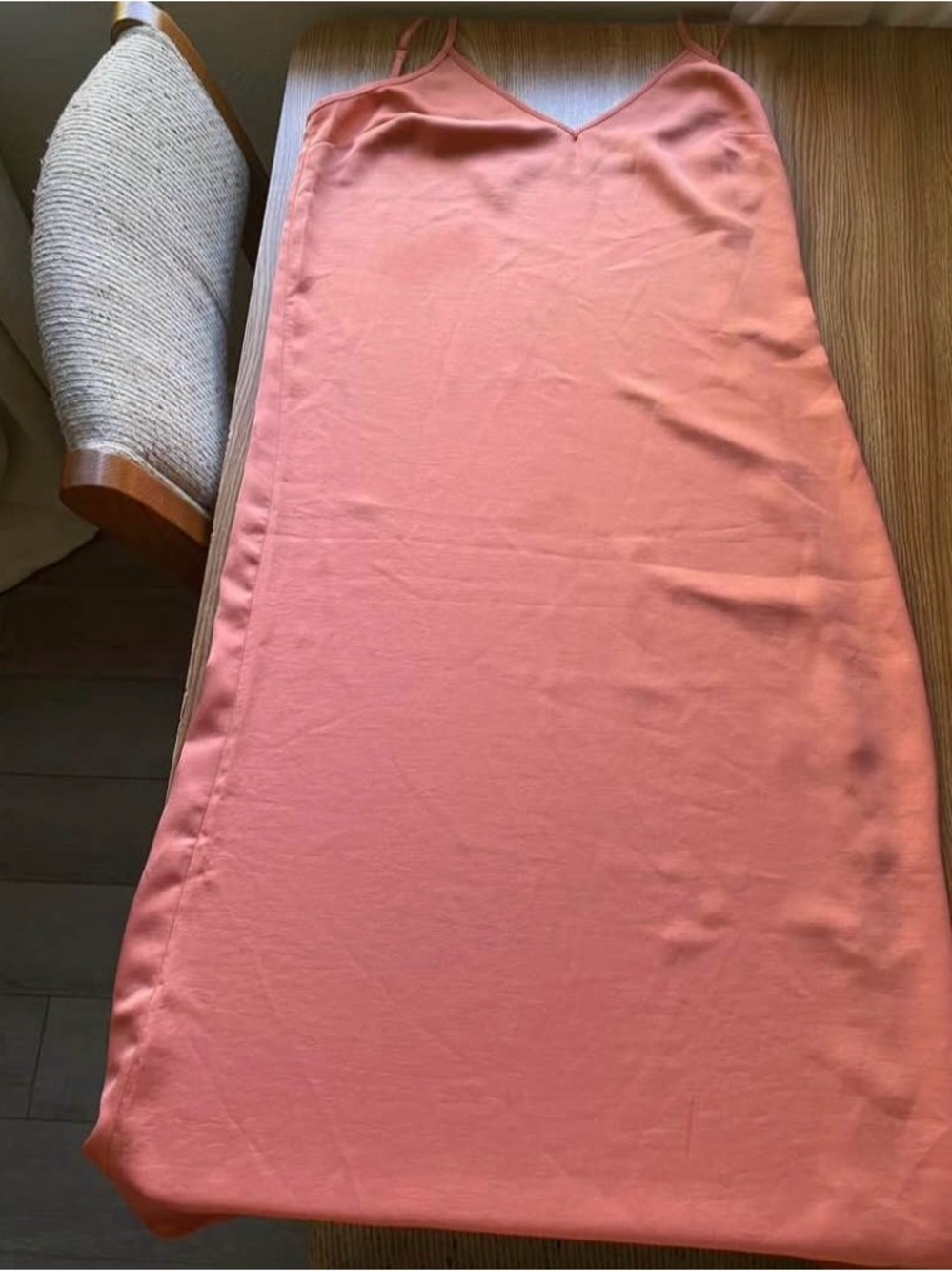 a new day Coral Pink Midi Slip Dress